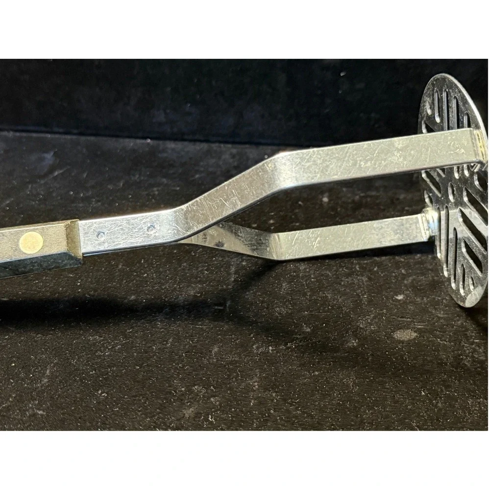 Vintage Ekco Forge Stainless Steel Spatula and Potato Masher Set, Made in USA